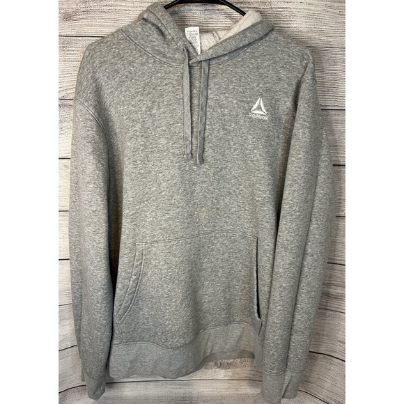 Reebok Other - Reebok Men's Grey Delta Logo Fleece Size M Hoodie Sweatshirt